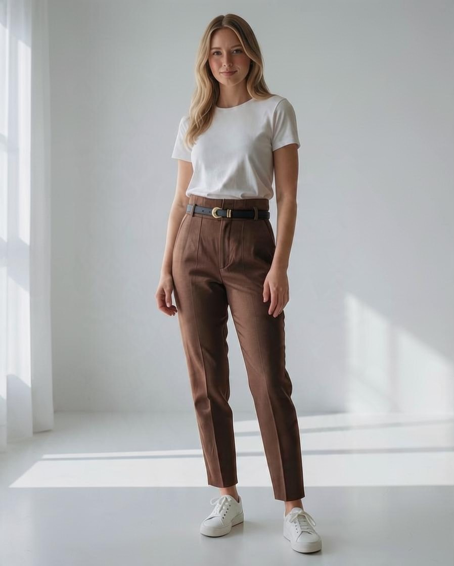 Pantalones de Vestir de Tiro Alto - Elegancia Boutique para Oficina y Eventos