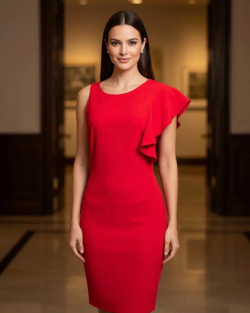 Vestido rojo corto by Yanet Collection