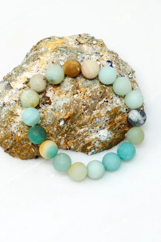 Pulsera Elástica de Piedra Natural: Elegancia y Bienestar en tu Muñeca by Yanet Collective
