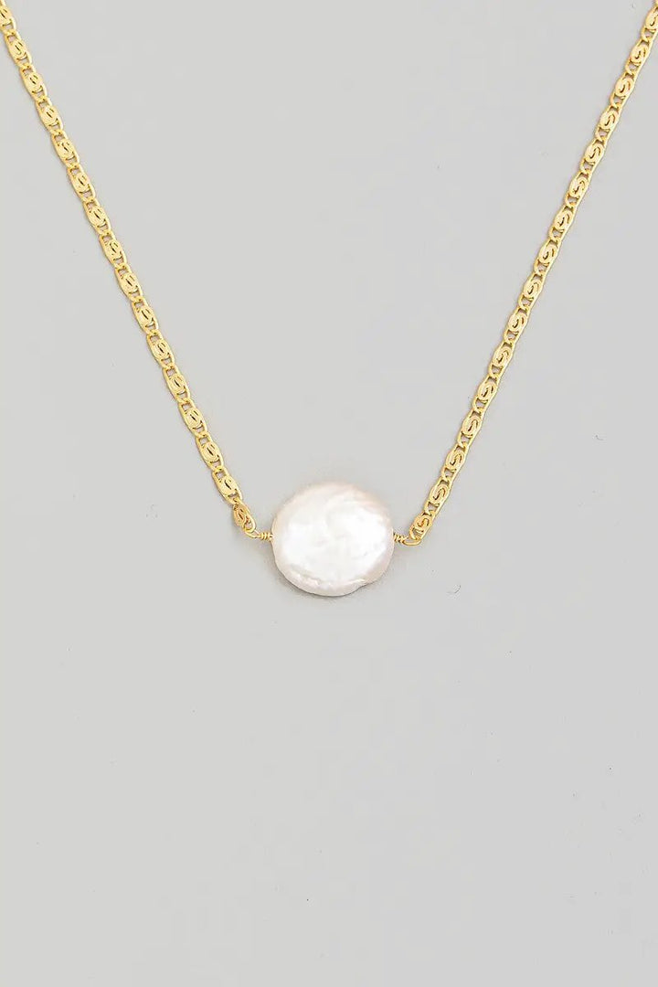 Collar con dije de perla elegante by Fame Accessories