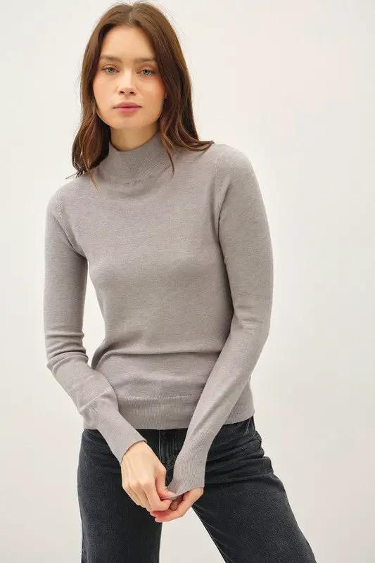 Suéter Básico de Cuello Alto para Mujer - Moda y estilo by Be Cool