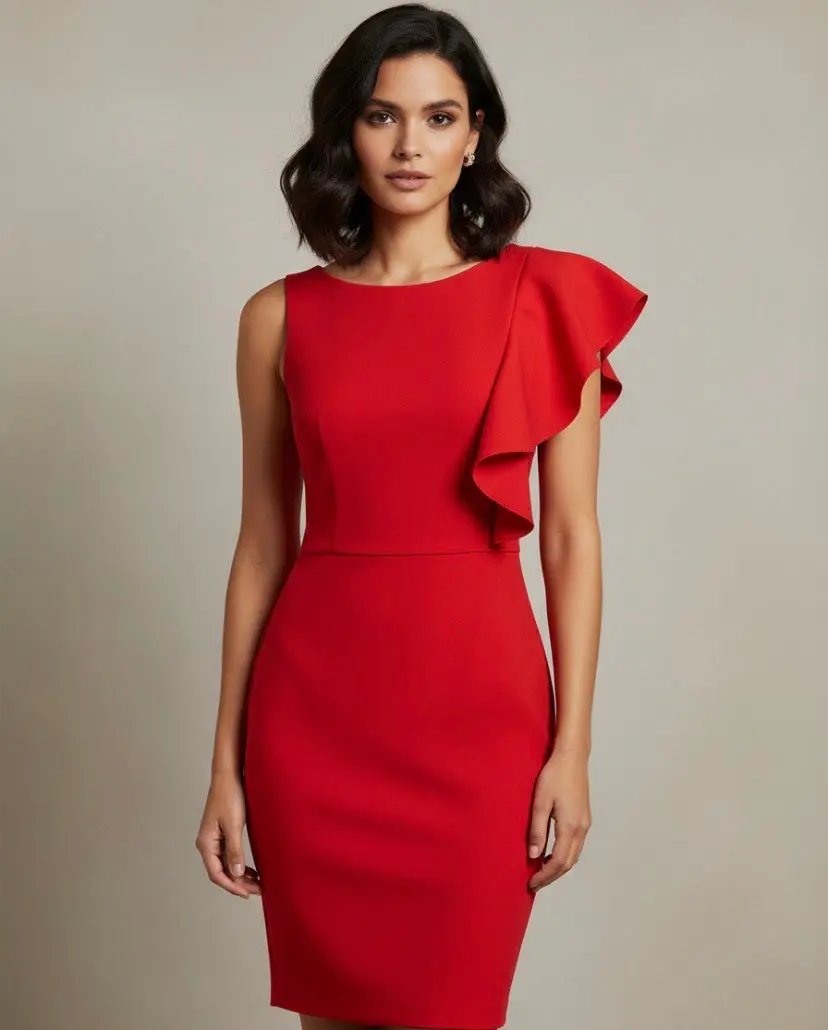 Vestido rojo corto by Yanet Collection