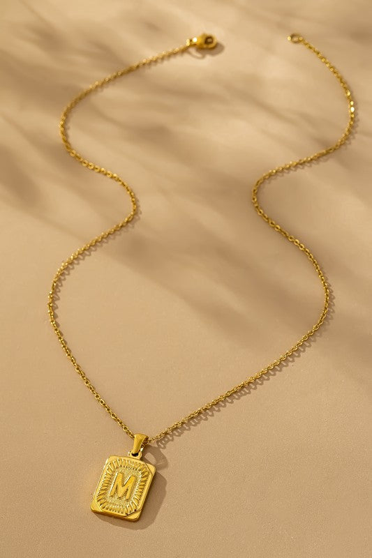 Collar Iniciales Acero Inoxidable by LA3accessories
