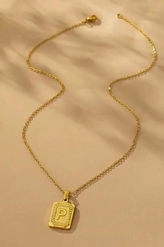 Collar Iniciales Acero Inoxidable by LA3accessories
