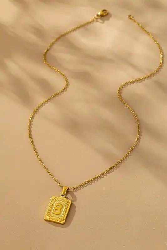 Collar Iniciales Acero Inoxidable by LA3accessories