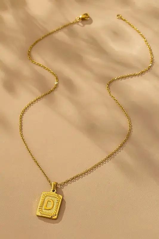 Collar Iniciales Acero Inoxidable by LA3accessories