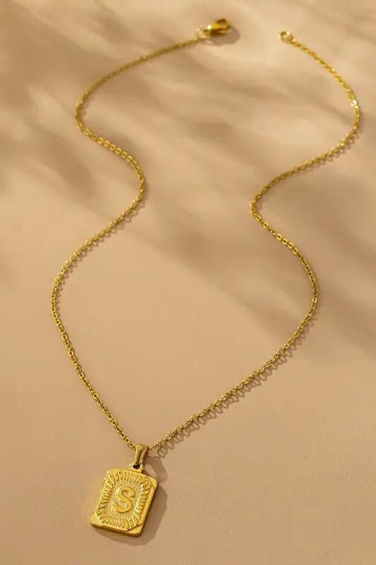 Collar Iniciales Acero Inoxidable by LA3accessories