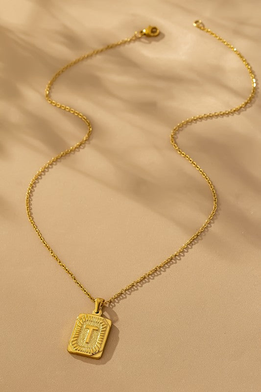 Collar Iniciales Acero Inoxidable by LA3accessories