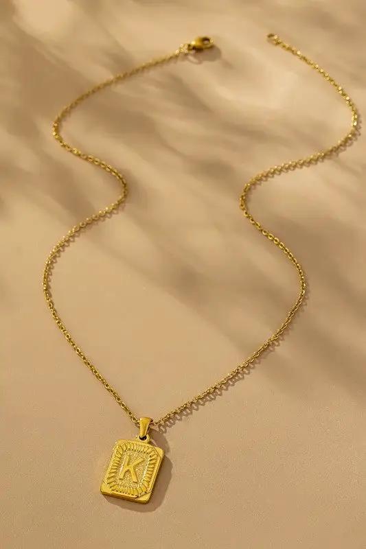 Collar Iniciales Acero Inoxidable by LA3accessories