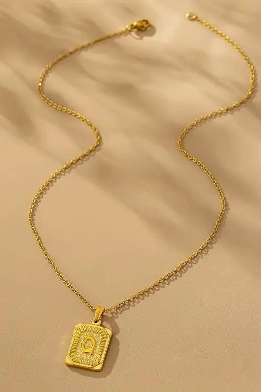 Collar Iniciales Acero Inoxidable by LA3accessories