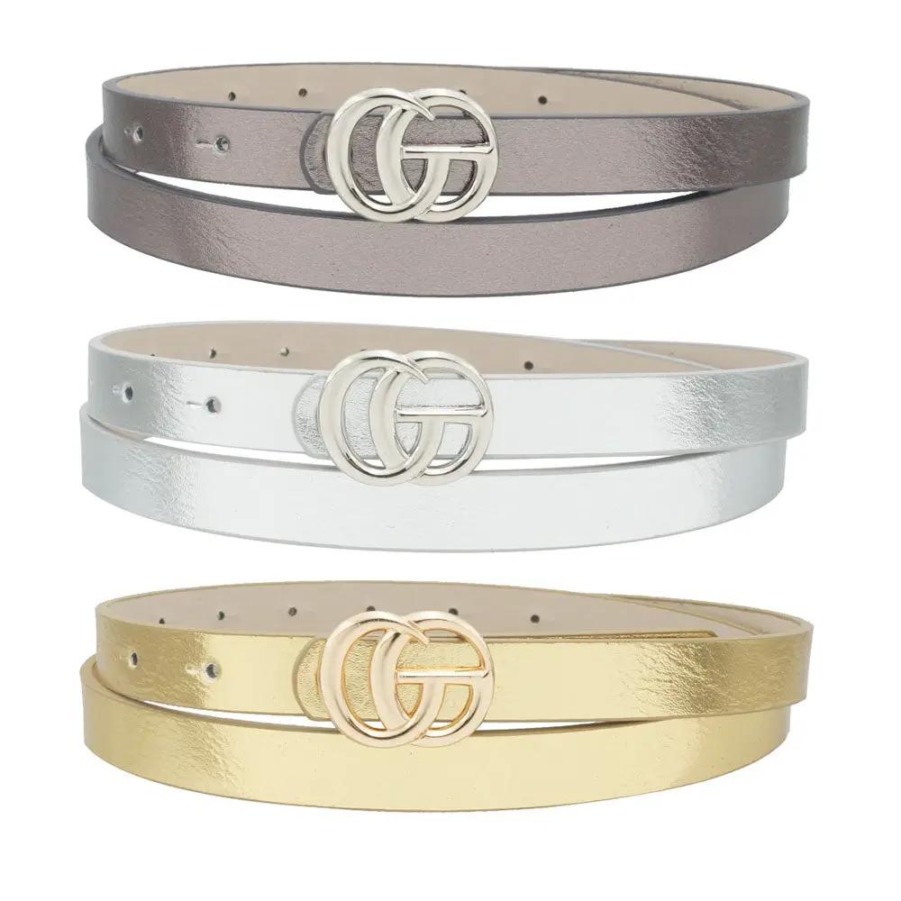Cinturón Skinny con Hebilla Metálica para Mujer - Estilo y Elegancia by joiaaccessory.com