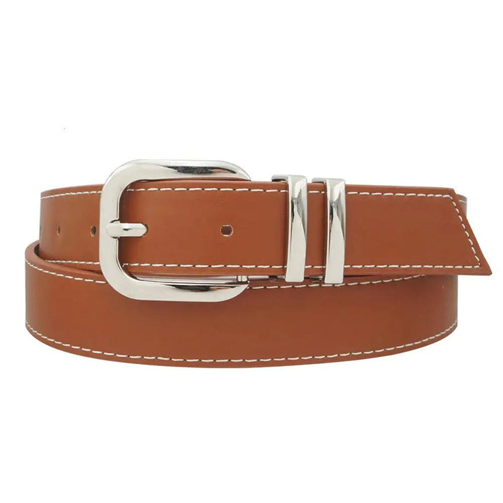 Cinturón de Doble Hebilla Rectangular Redondeada: Elegancia y Estilo by Yanet Collective
