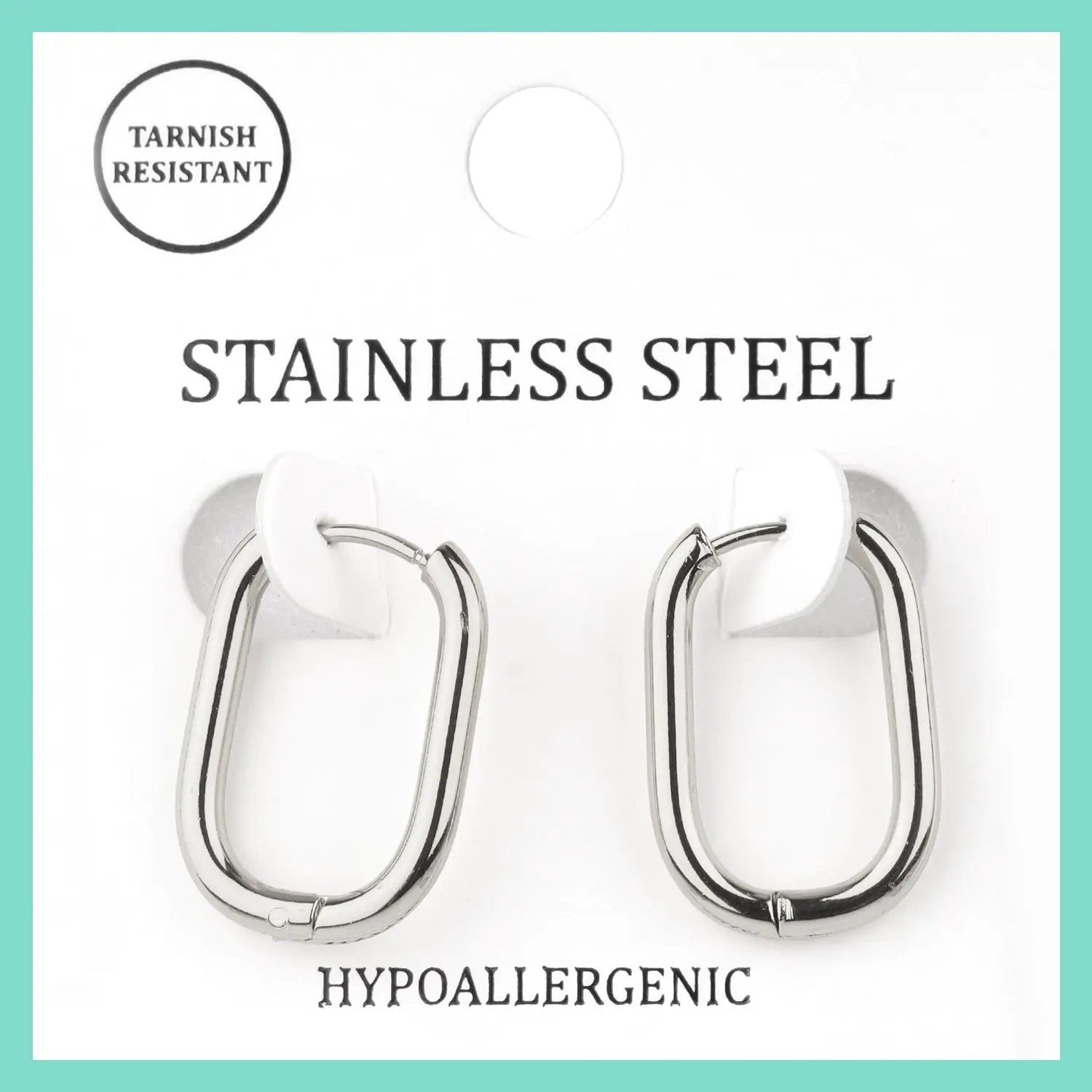 Aretes Huggie de Acero Inoxidable para Mujer, Arracadas Pequeñas Modernas Hipoalergénicas con Acabado Brillante by Joia Accessory