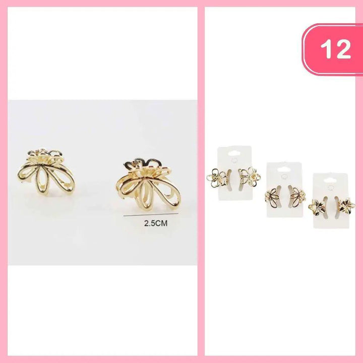 MINI FLOWER HAIR CLIPS (12 UNITS) by Joia Accessory