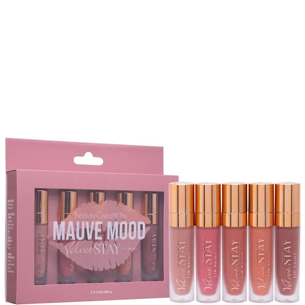 Set de 5 Labiales Velvet Stay Lip Paint Beauty Creations by Beauty Creations