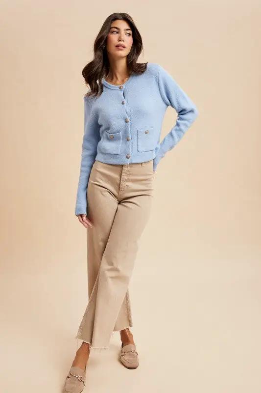 Cárdigan Sueter de Mujer Elegante con Botones Barrocos by Yanet Collective