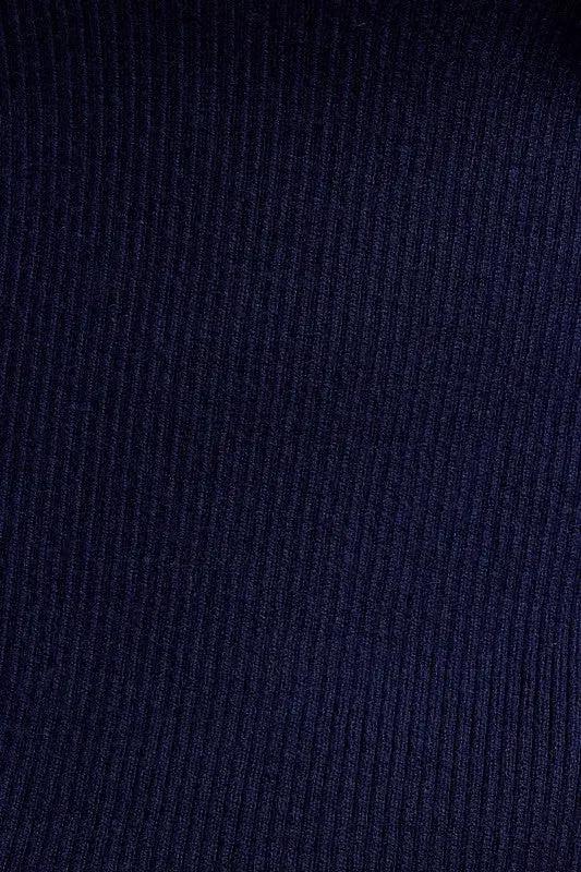 Suéter de Dama con Hombros Descubiertos y Abertura Lateral Azul Rey by LE LIS