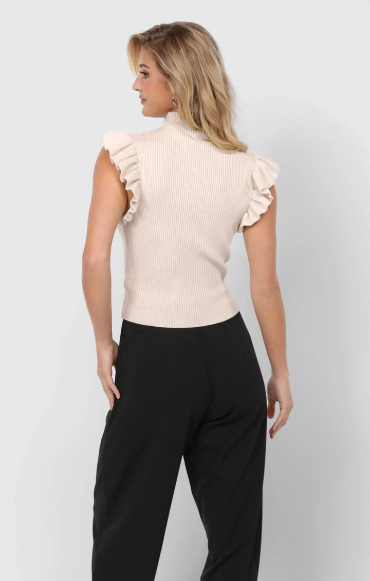 Blusa Beige De Cuello Colección Atelier Algodón Premium Exclusiva Para Mujer Sofisticada by Yanet Collective