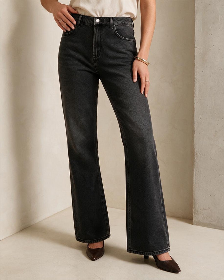 Pantalón de mezclilla negro