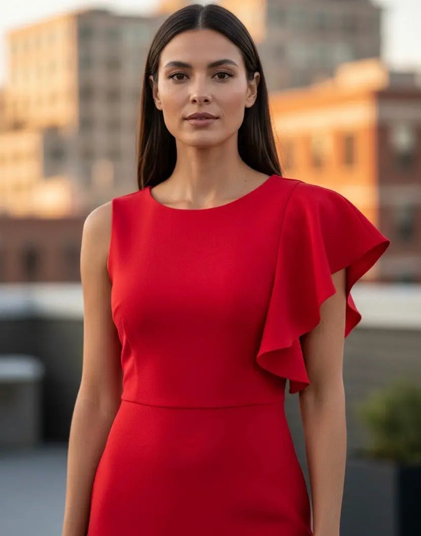 Vestido rojo corto by Yanet Collection