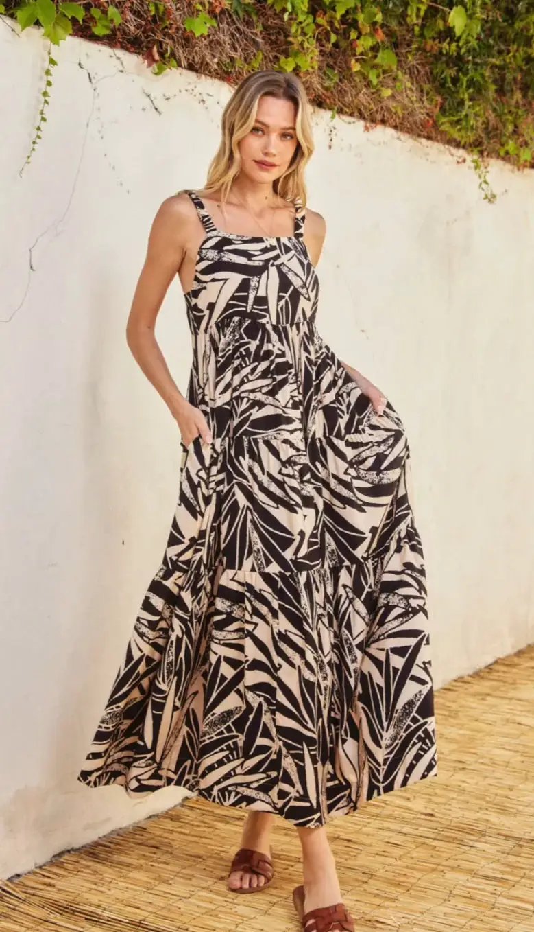 Vestido romper blanco con negro by Yanet Collective