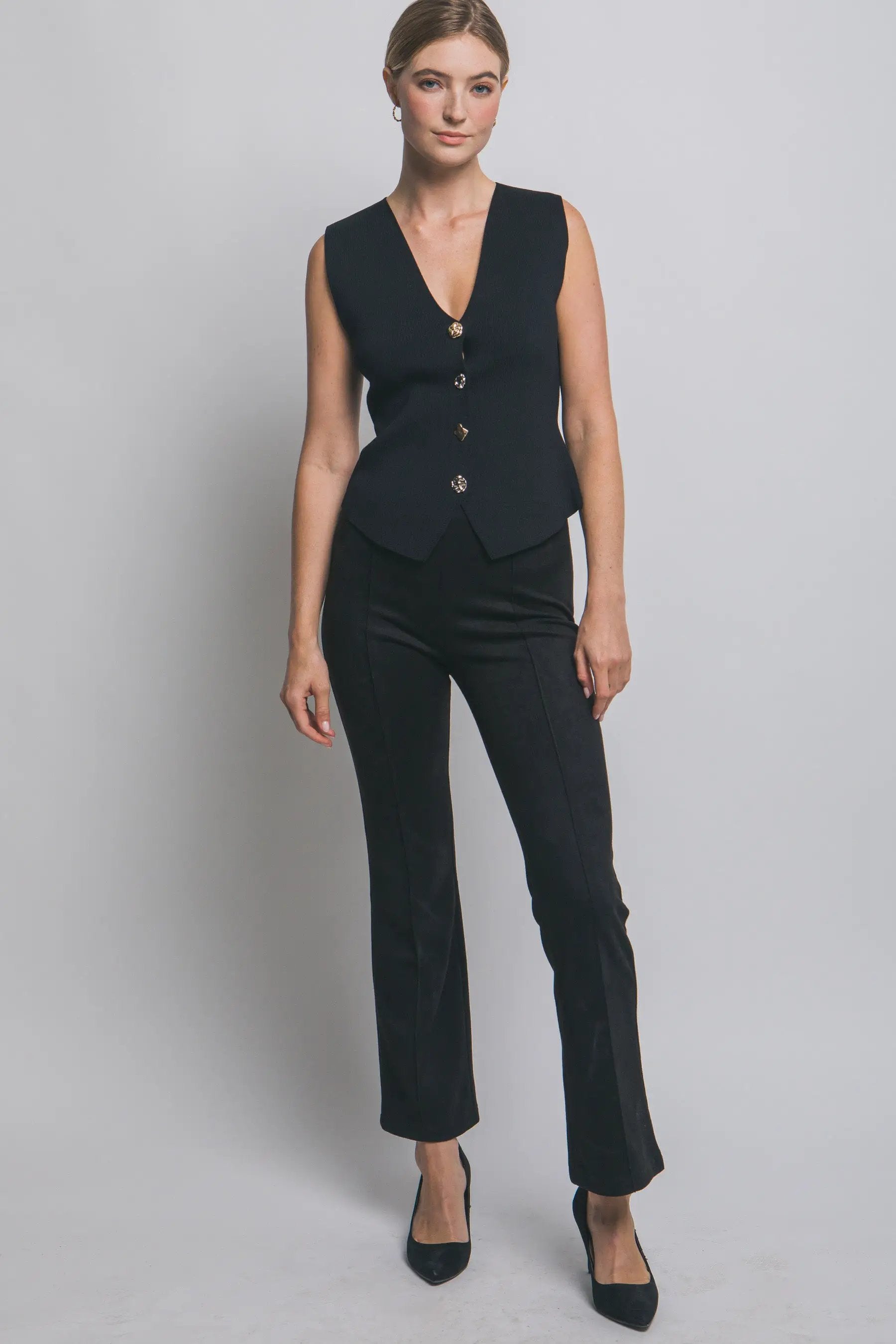 Chaleco Tejido de Botones para Mujer - Estilo Elegante y Moderno by LOVE TREE
