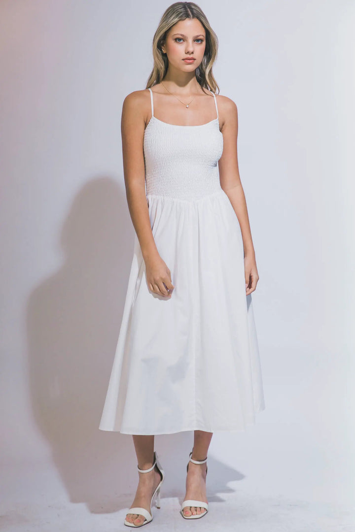 LOVE TREE Vestido Maxi con Nido de Abeja para Mujer - Dresses