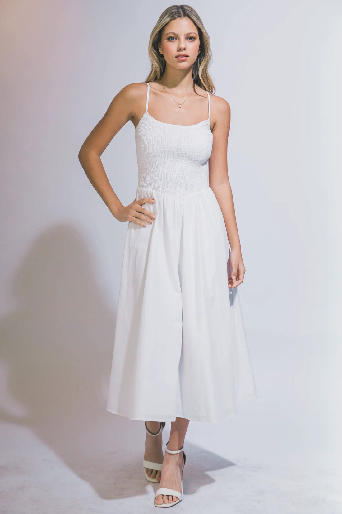 LOVE TREE Vestido Maxi con Nido de Abeja para Mujer - Dresses