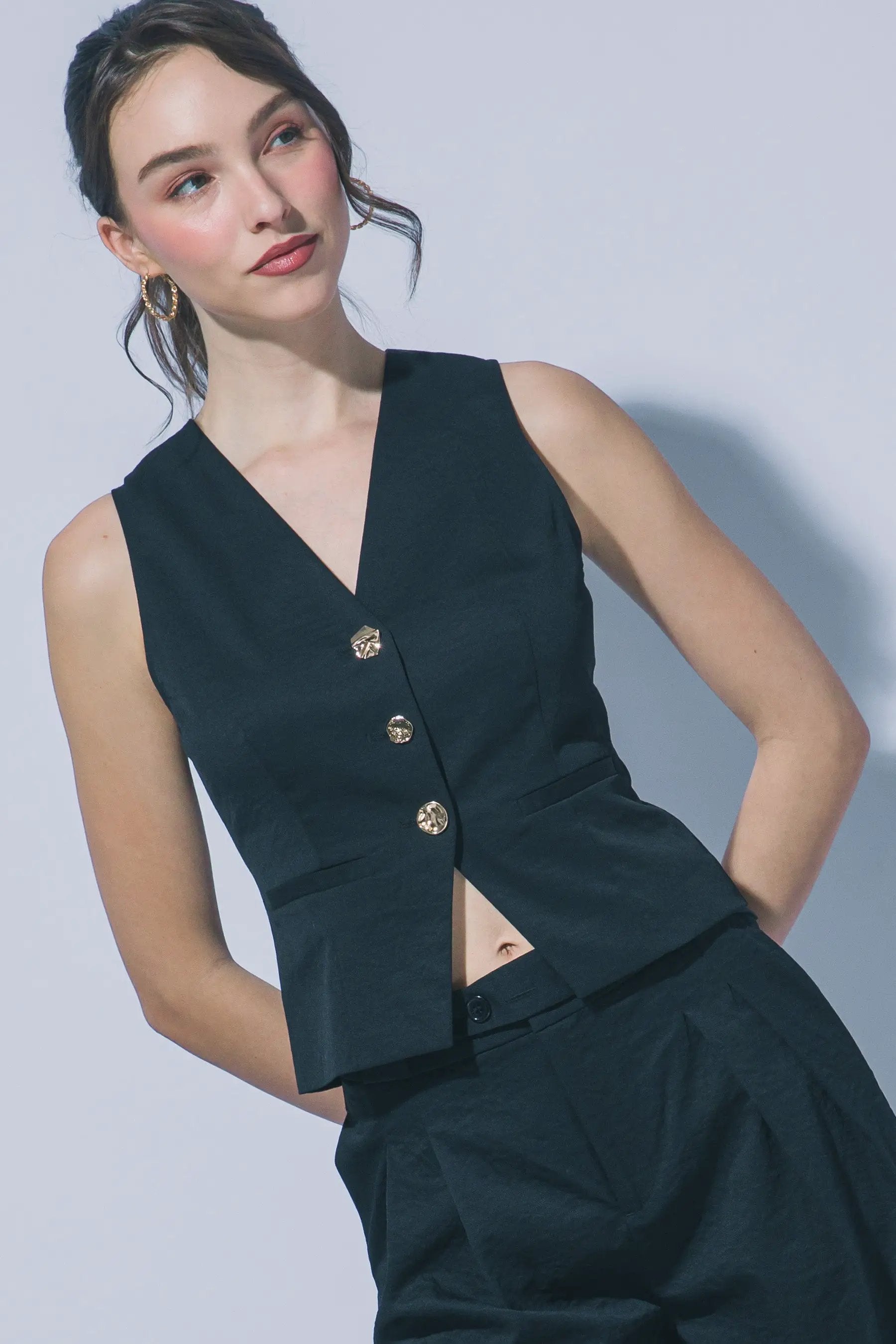 Chaleco Sastre Negro Mujer | Moda Elegante México by LOVE TREE