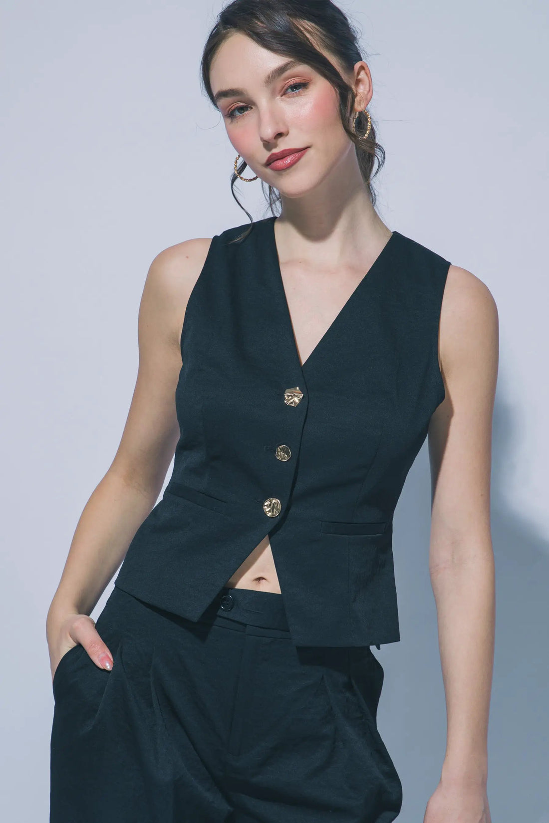 Chaleco Sastre Negro Mujer | Moda Elegante México by LOVE TREE