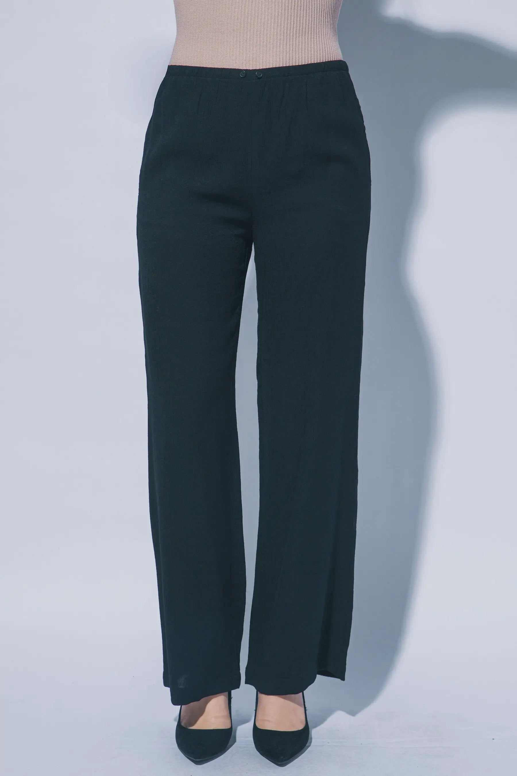 Wholesale Textured Wide Leg Pant 60127PN by LOVE TREE