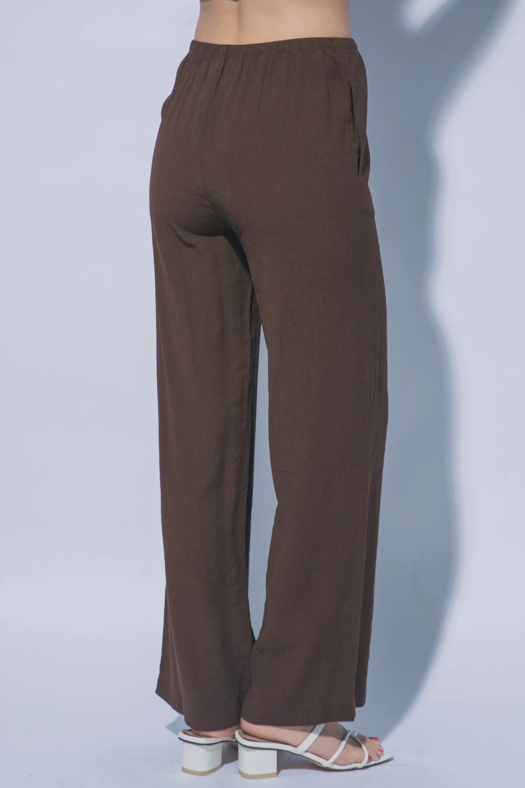 Wholesale Textured Wide Leg Pant 60127PN by LOVE TREE