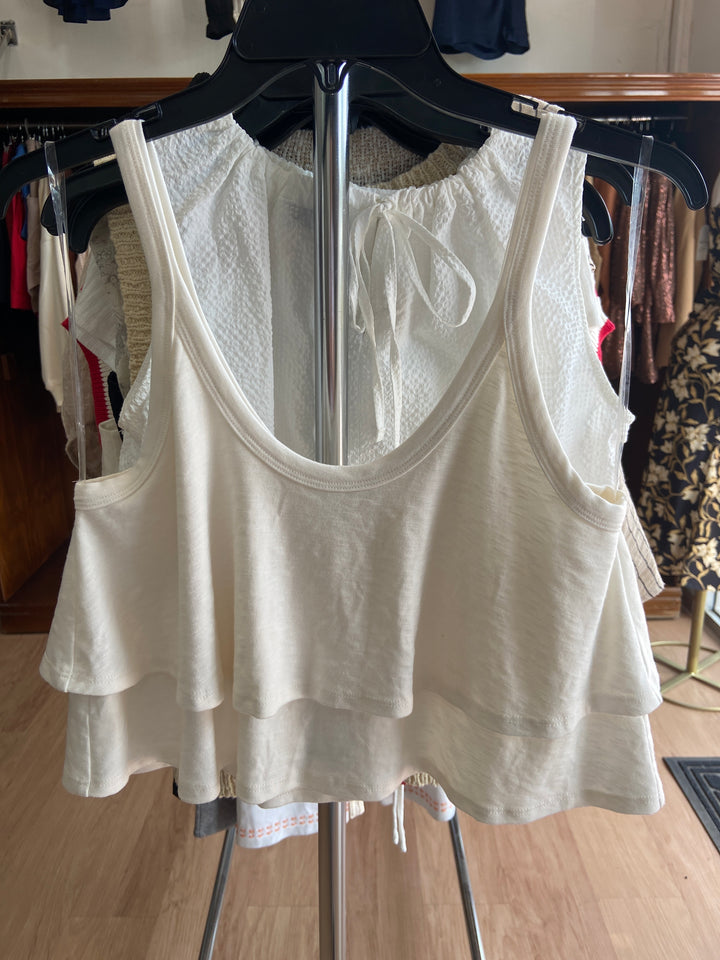 Blusa beige de tirante