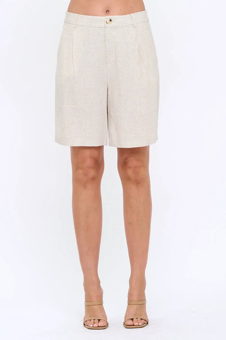 Shorts de Lino Tejidos para Mujer by CHOCOLATE USA