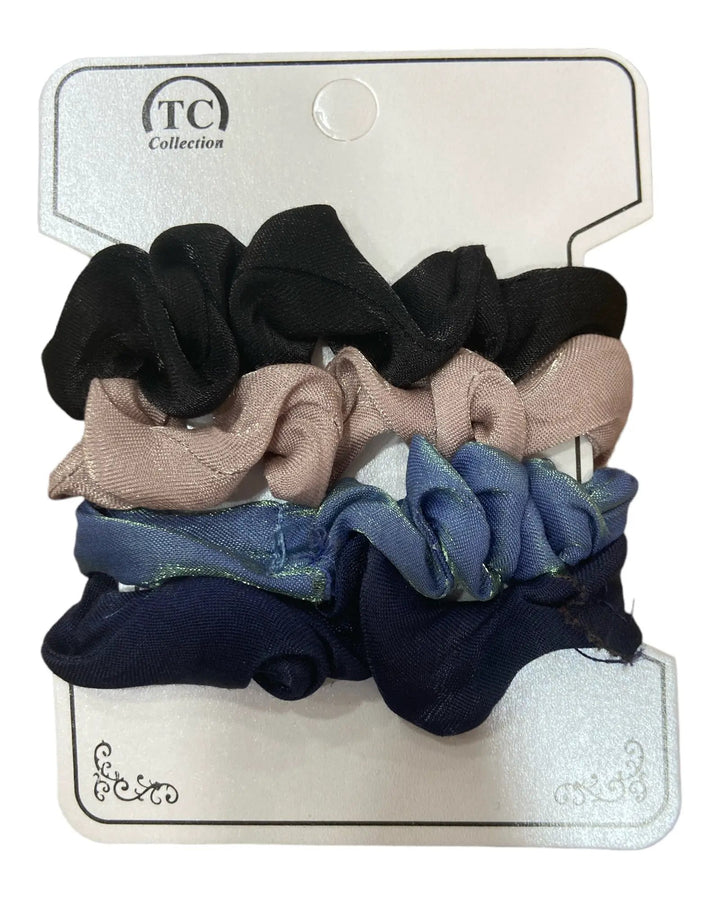 Paquete 4 ligas scrunchies by Yanet Collection