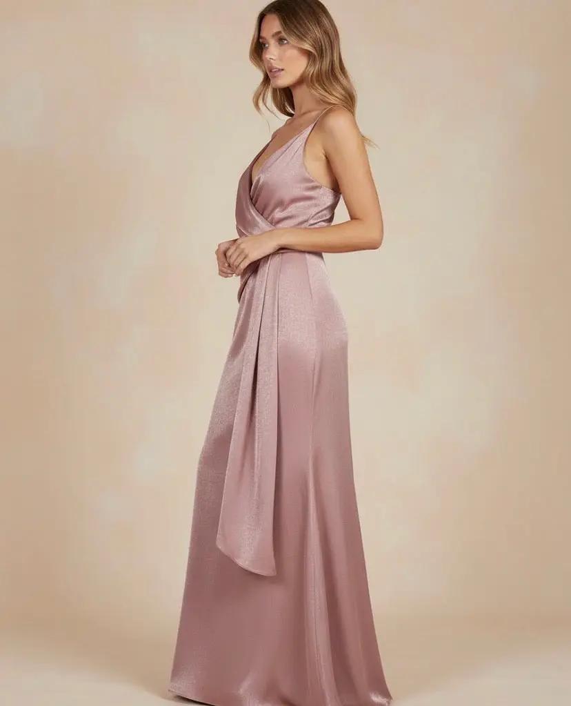 Vestido rosa largo by Yanet Collection