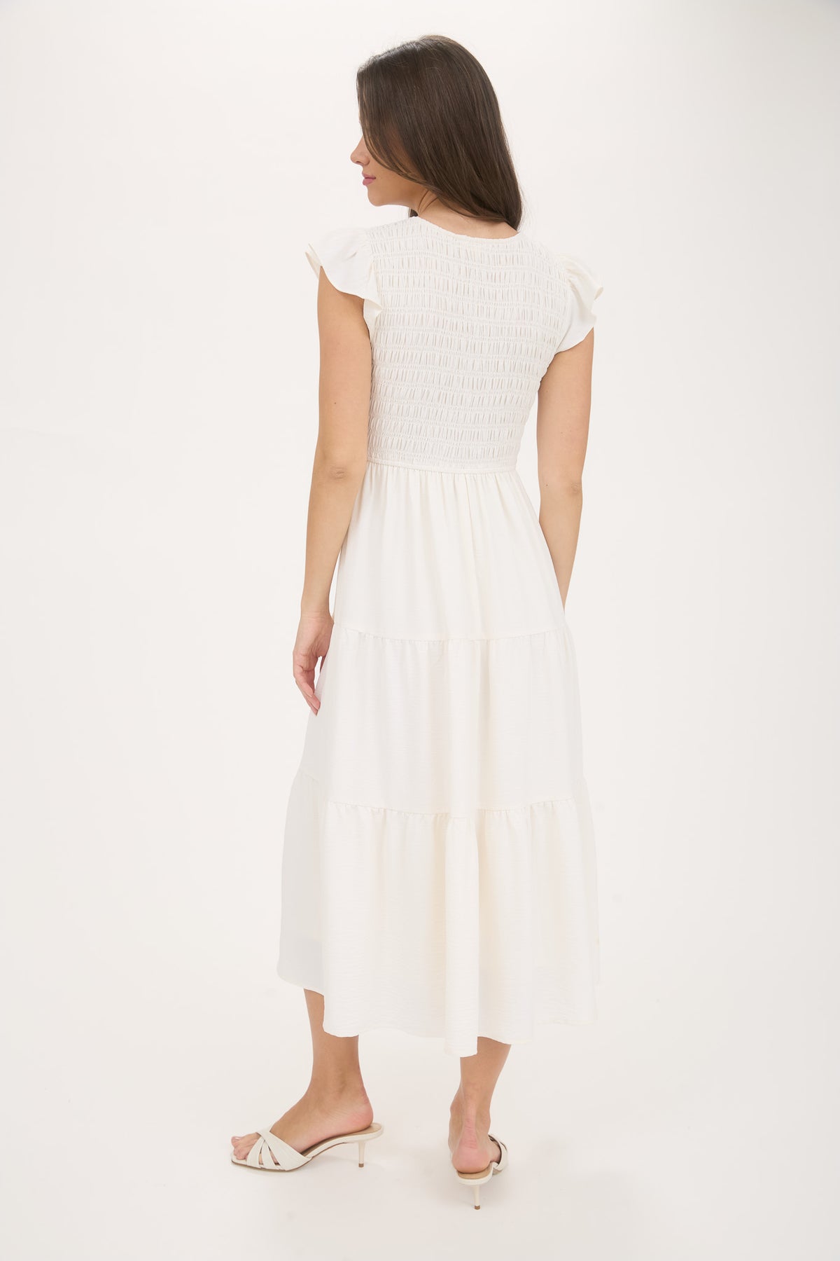 Vestido Maxi con Mangas Flutter by shopblupepper