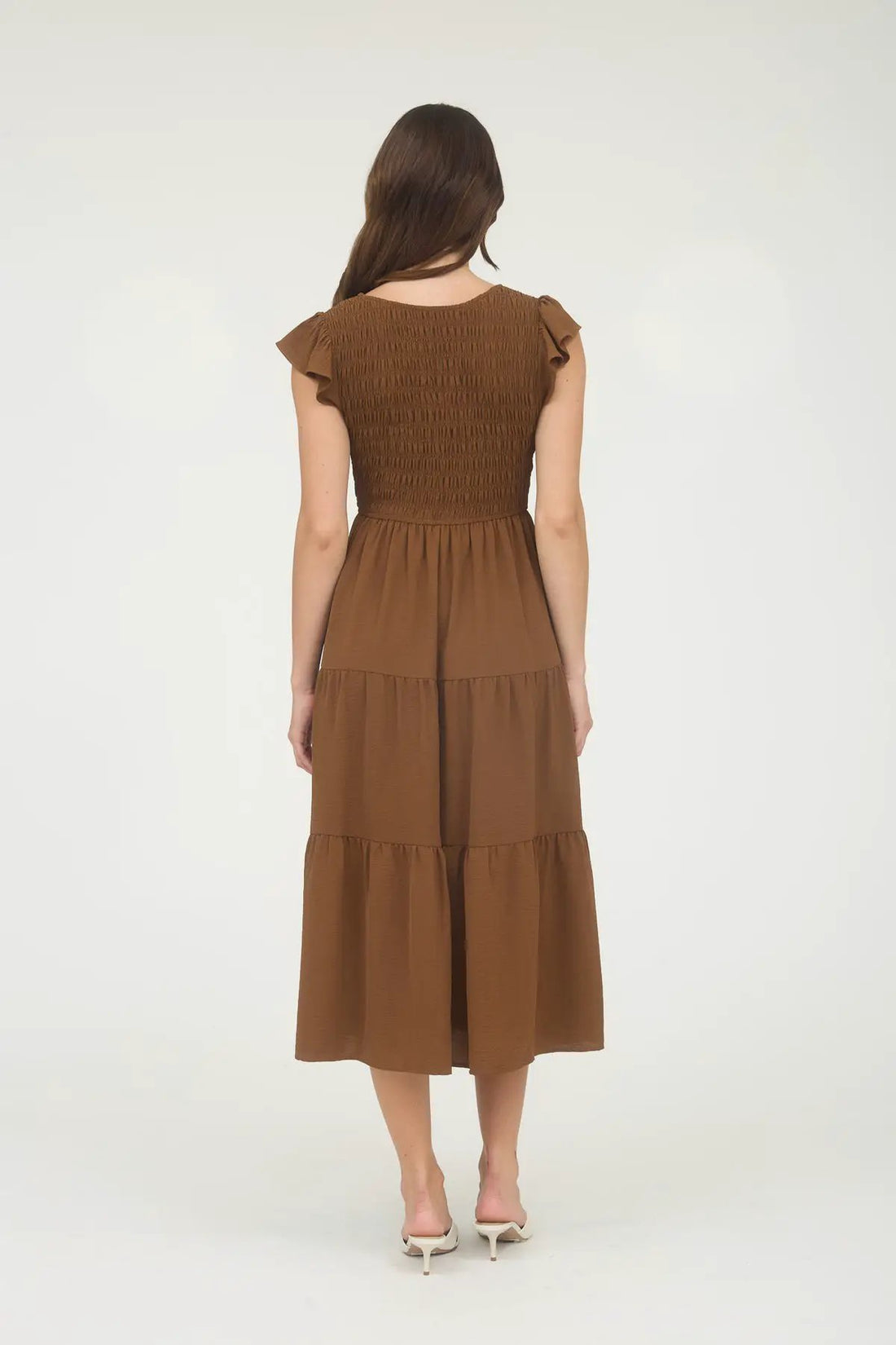 Vestido Maxi con Mangas Flutter by shopblupepper