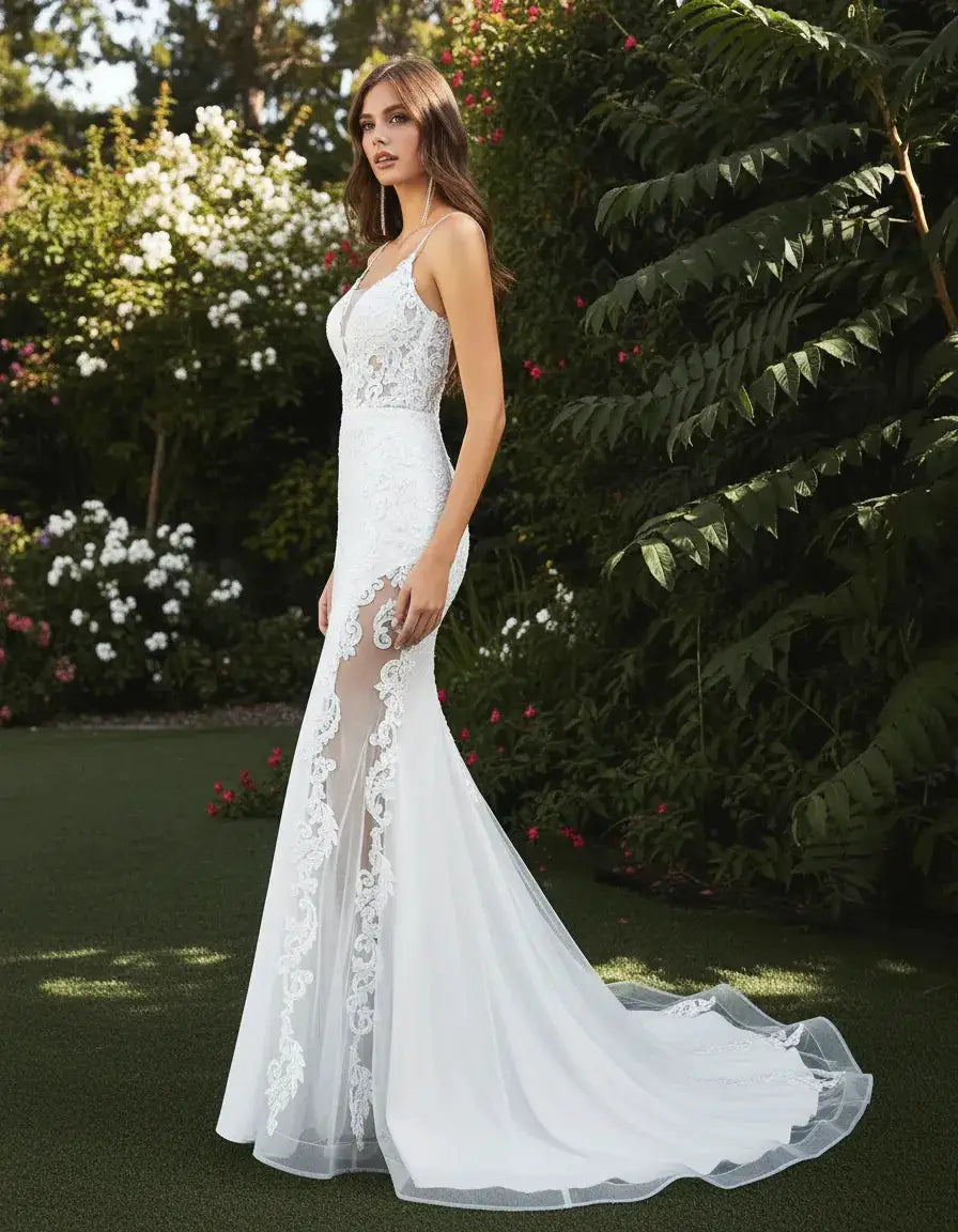 Vestido largo de novia CD937w by Yanet Collection