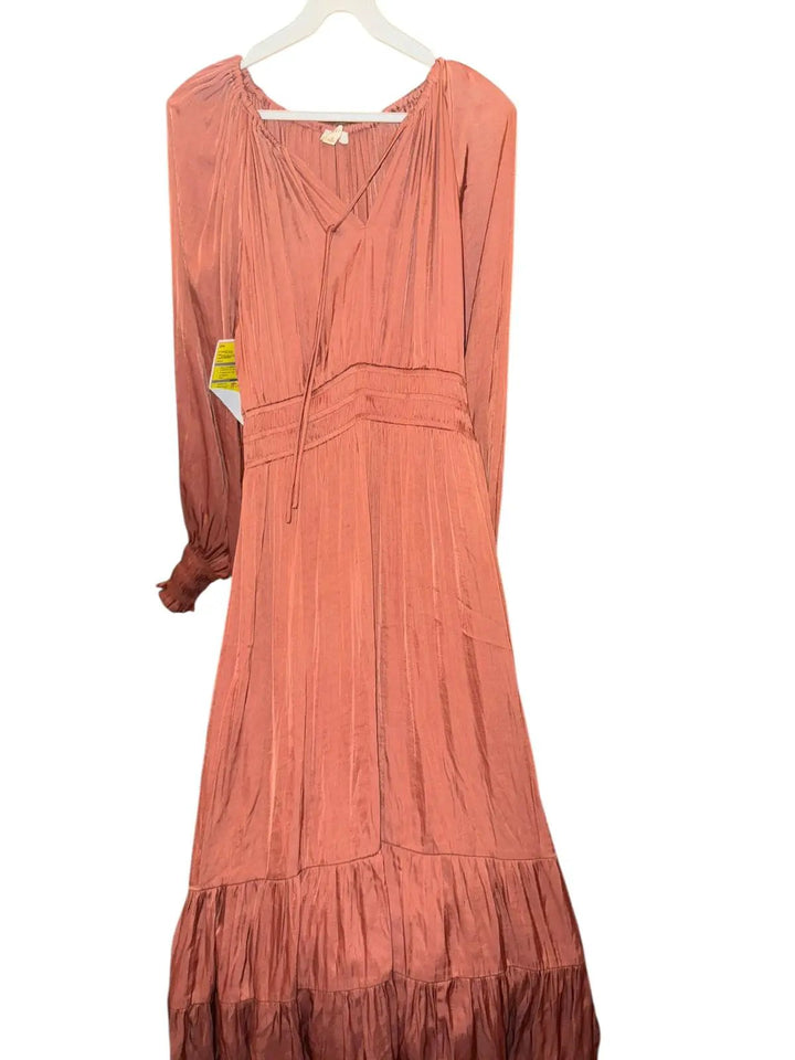 Vestido Maxi Coral Manga Larga by Yanet Collective