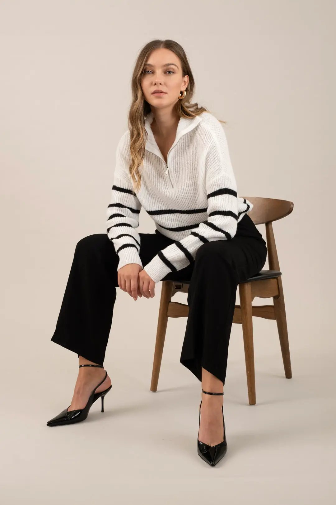 Pantalón Mujer Talle Alto Elegante Formal Oficina Moda Casual by Yanet Collective