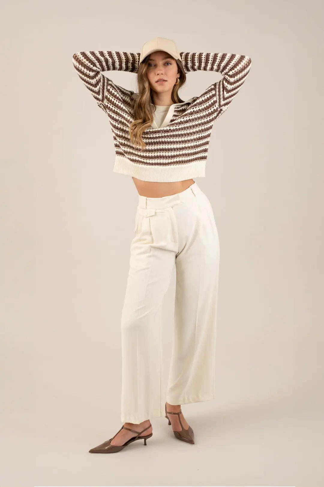 Pantalón Mujer Talle Alto Elegante Formal Oficina Moda Casual by Yanet Collective