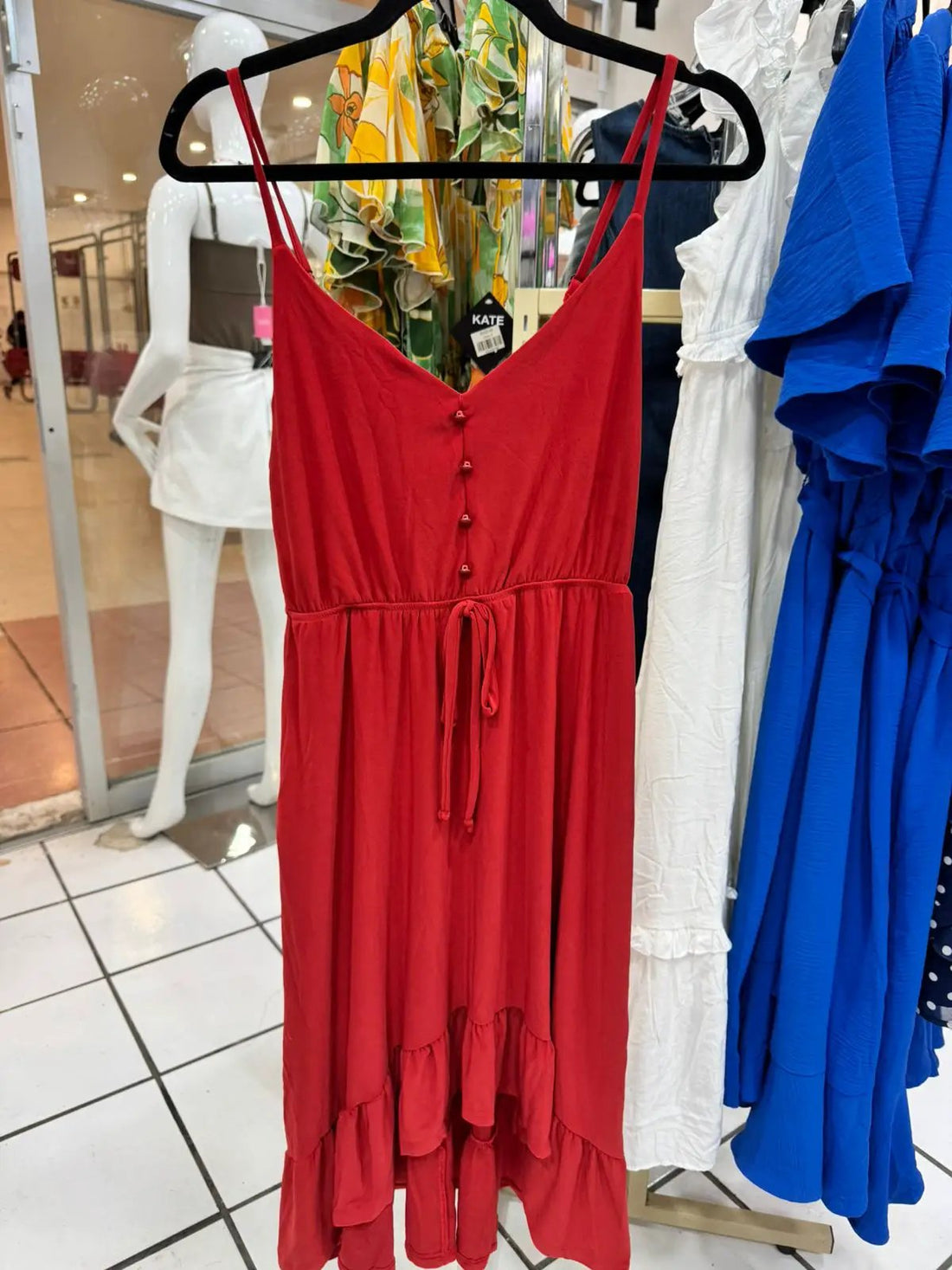 Vestido rojo largo by Yanet Collective