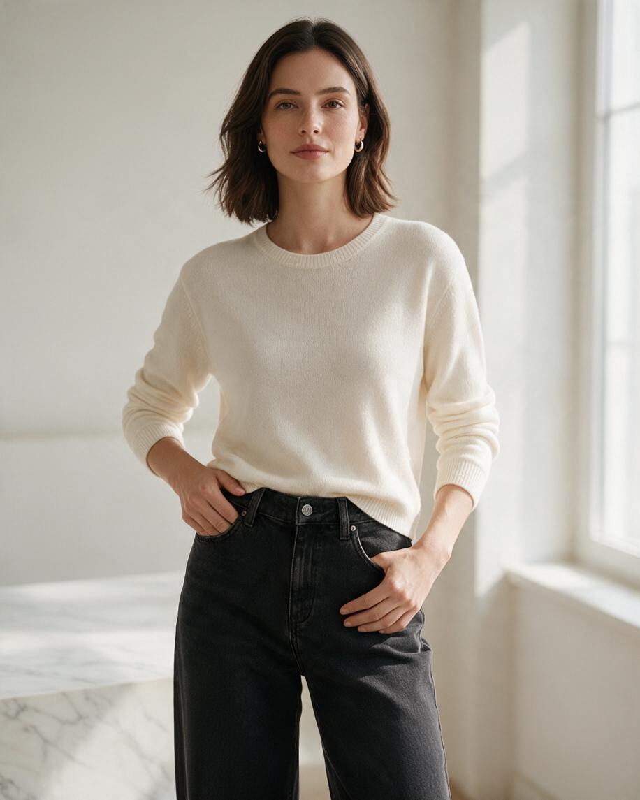 Pantalón negro mezclilla