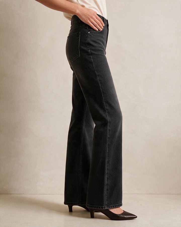 Pantalón de mezclilla negro