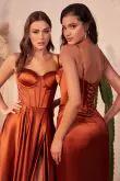 Vestido Bustier Satinado Corte A para Mujer - Estilo Elegante Negro cd337 by Yanet Collective