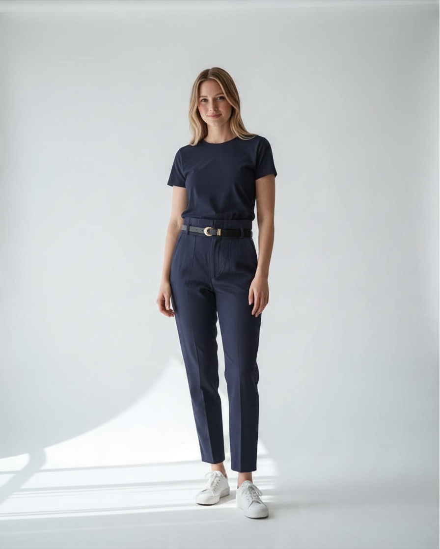 Pantalones de Vestir de Tiro Alto - Elegancia Boutique para Oficina y Eventos