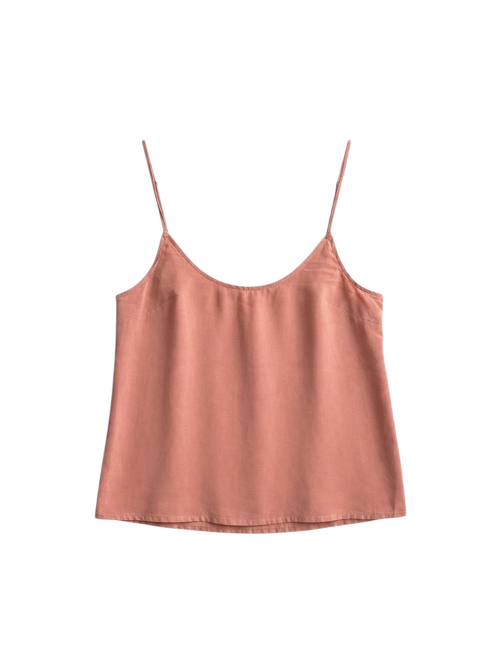 Top Corto de Tirantes Color Rosa Moka