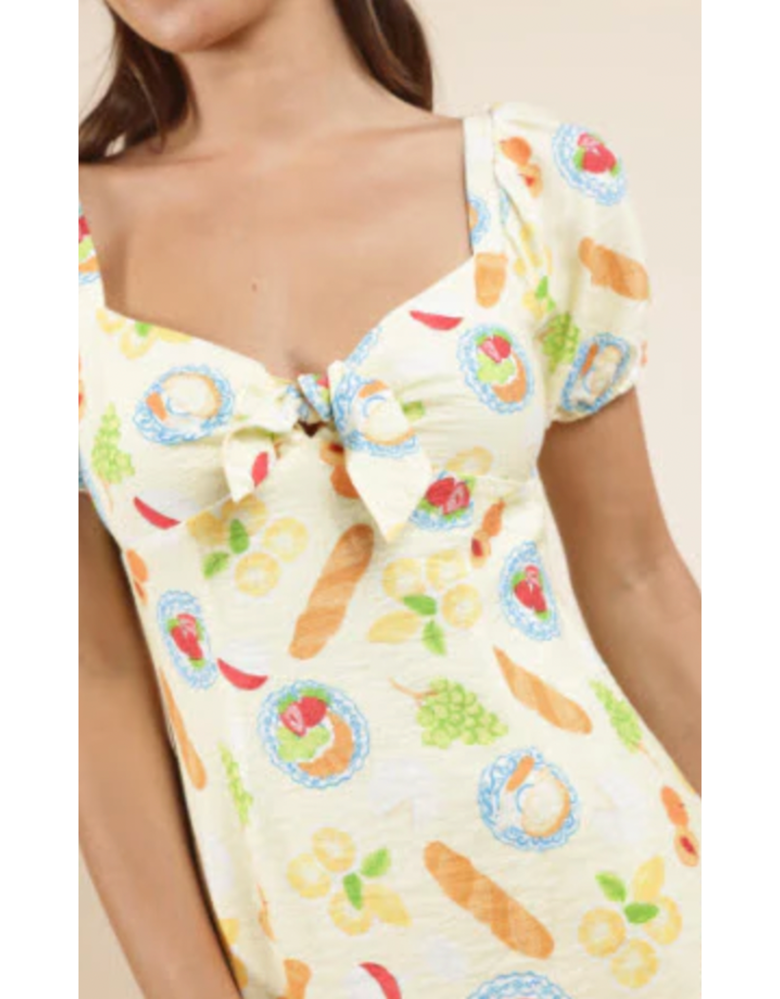 Vestido Amarillo Mujer Verano Corto Casual Amarillo Mantequilla Verano by Yanet Collective