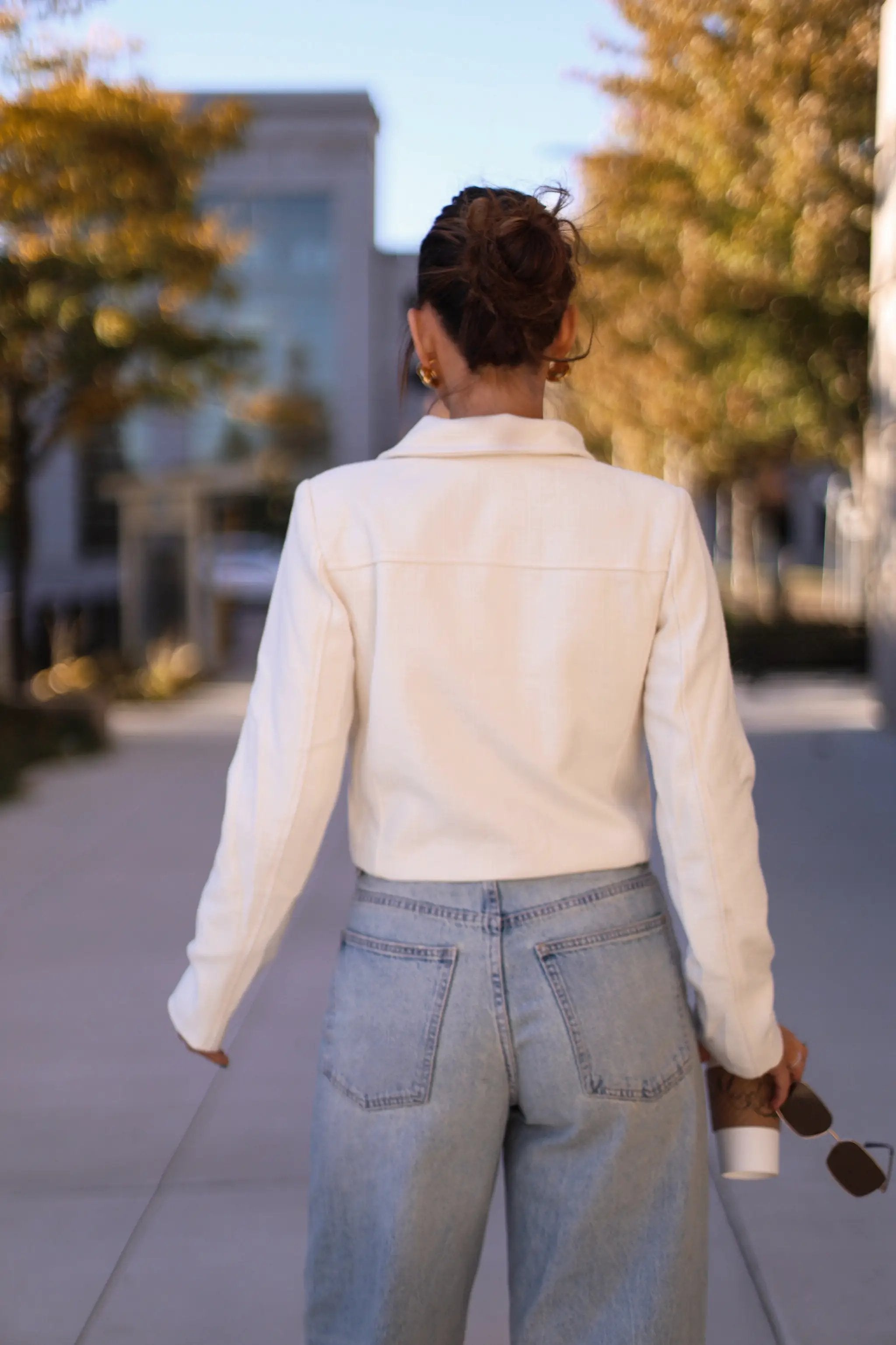 Chaqueta Blanca Tweed by Yanet Collective